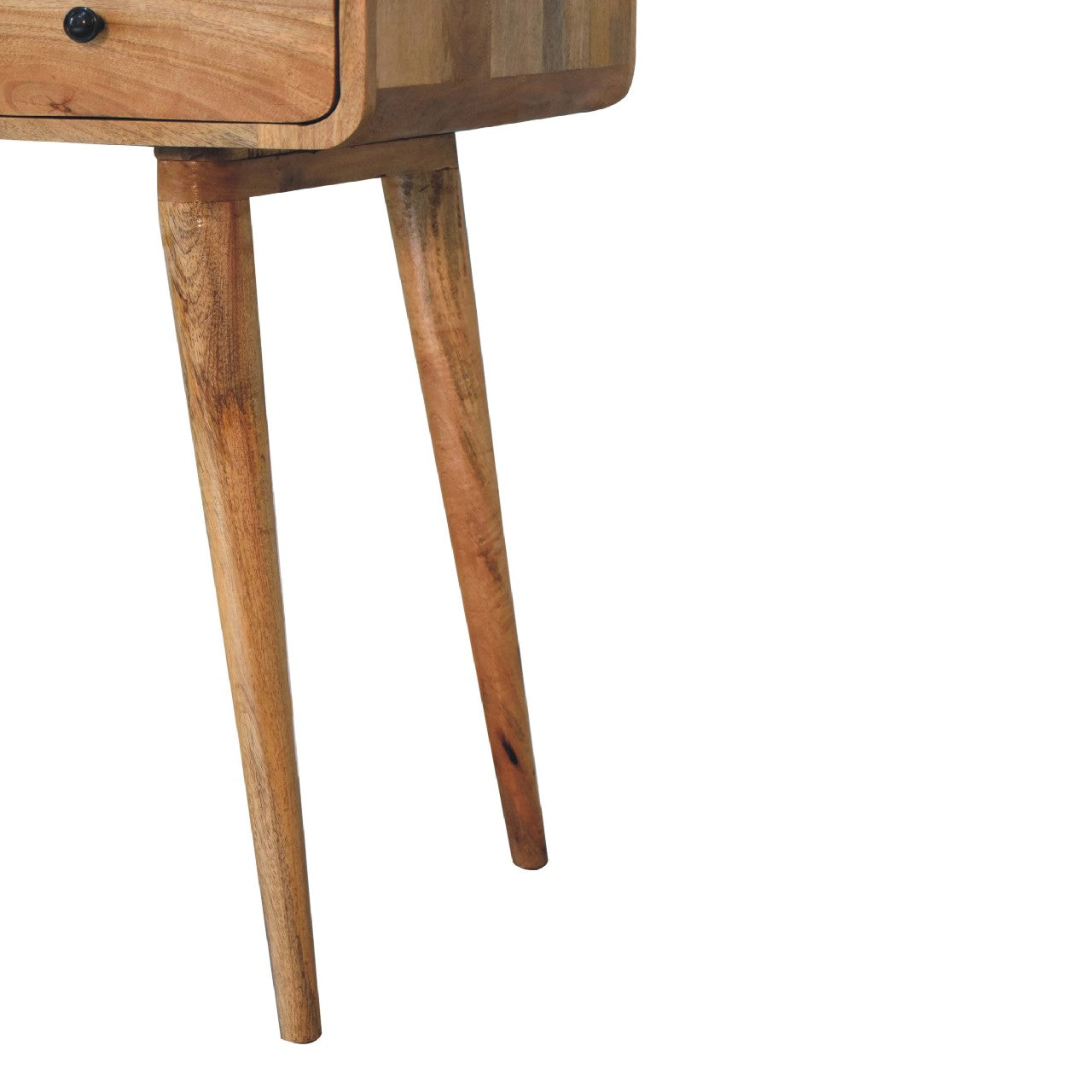 Oxford Curved Oak-ish Laptop Desk - Furniture One Shop