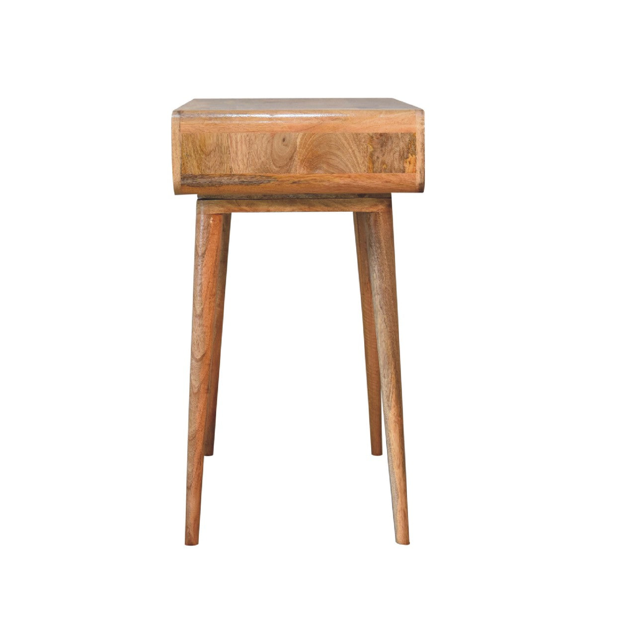 Oxford Curved Oak-ish Laptop Desk - Furniture One Shop