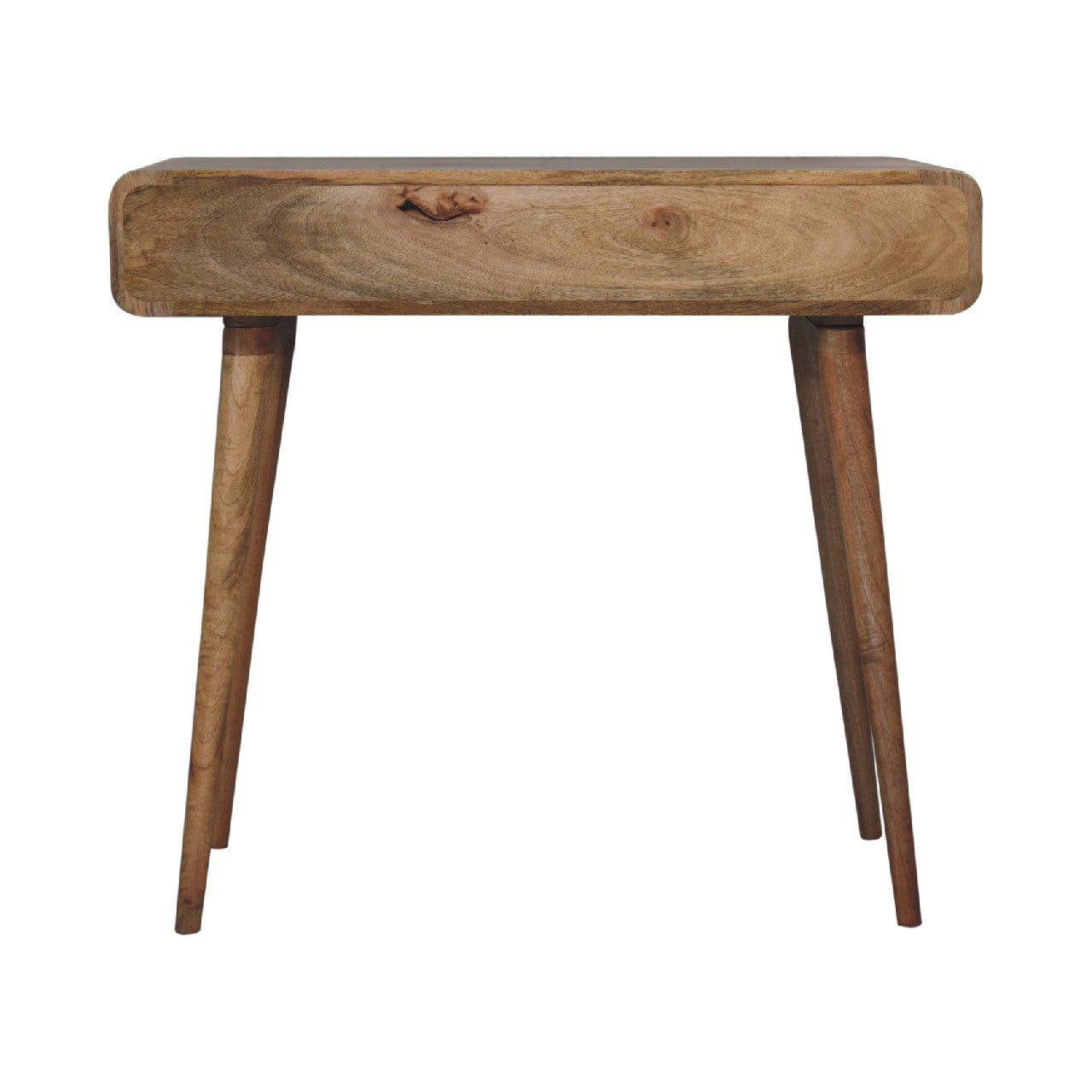Oxford Curved Oak-ish Laptop Desk - Furniture One Shop