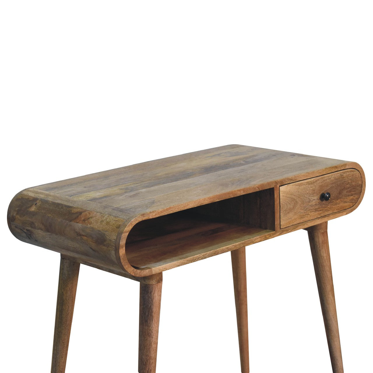 Preston Curved Chestnut Laptop Desk - Furniture One Shop