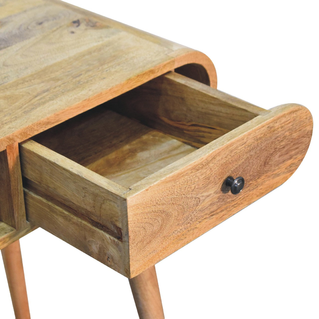 Preston Curved Chestnut Laptop Desk - Furniture One Shop