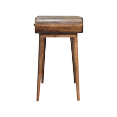 Preston Curved Chestnut Laptop Desk - Furniture One Shop