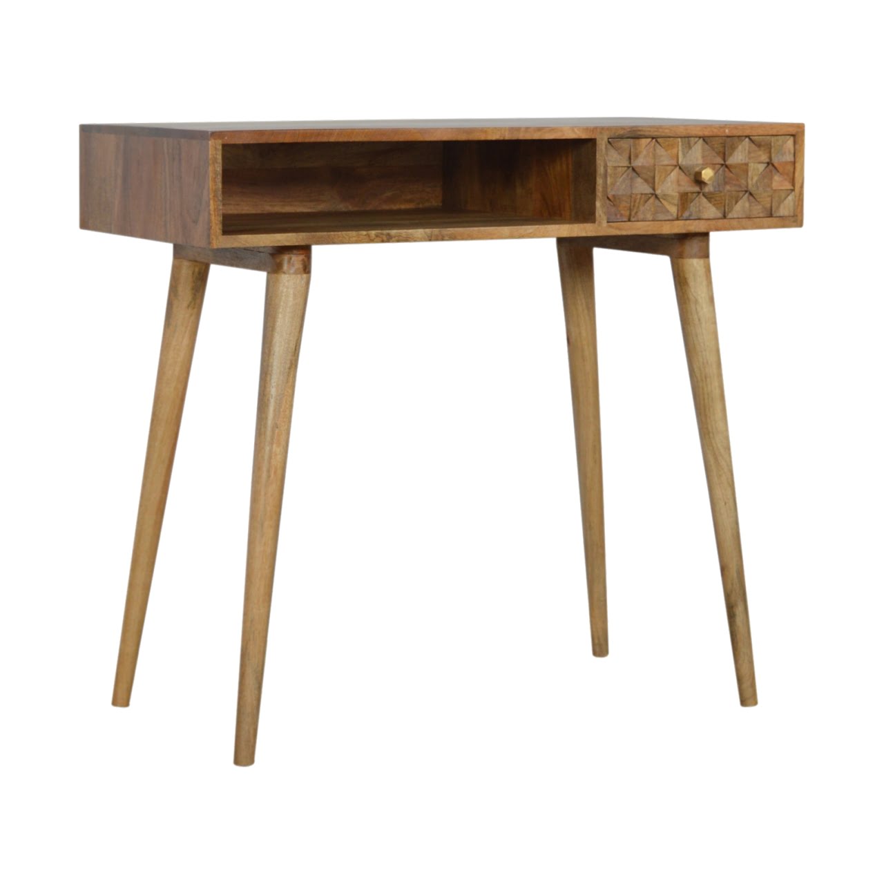 Durham Diamond Carved Laptop Desk - Furniture One Shop