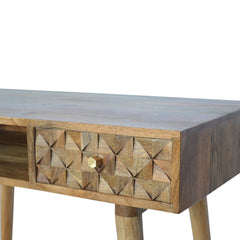 Durham Diamond Carved Laptop Desk - Furniture One Shop