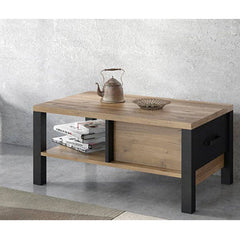 Olin Wooden Coffee Table in Appenzeller Fichte Oak - Furniture One Shop
