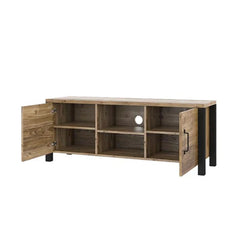 Olin Wooden TV Stand in Appenzeller Fichte Oak - 147cm - Furniture One Shop