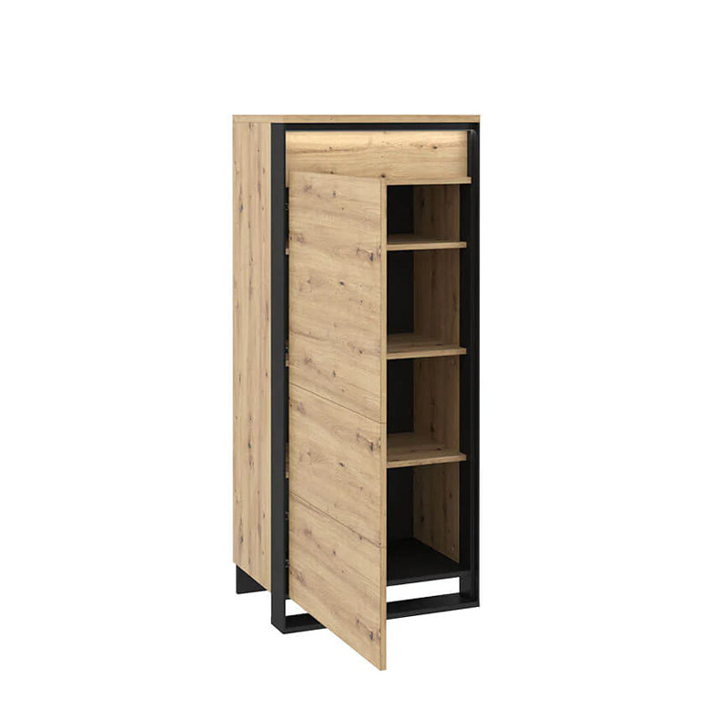 Quant Wooden Small Storage Cabinet in Oak Artisan - Furniture One Shop