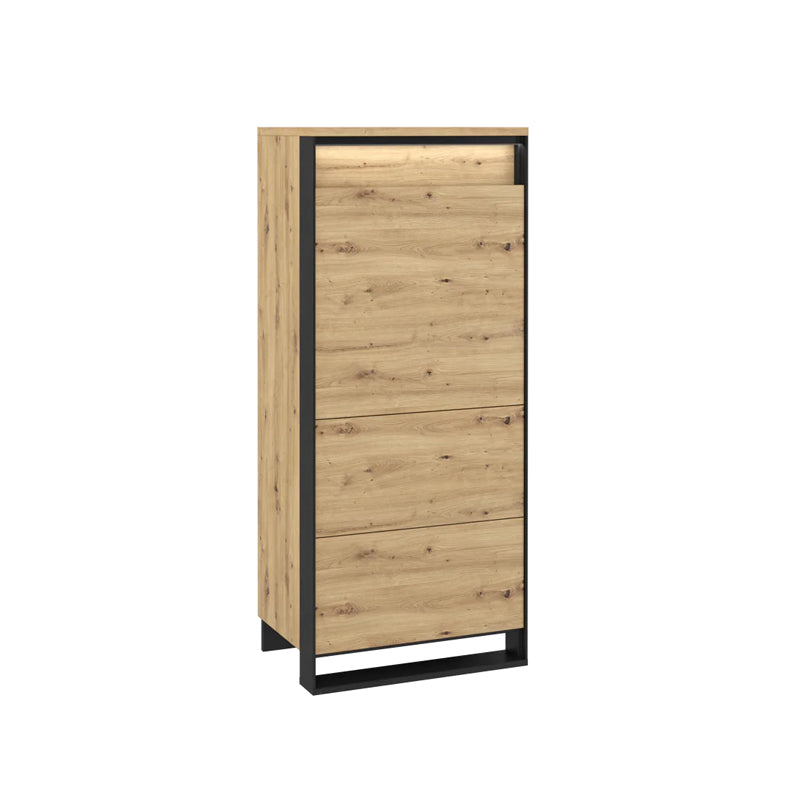 Quant Wooden Small Storage Cabinet in Oak Artisan - Furniture One Shop