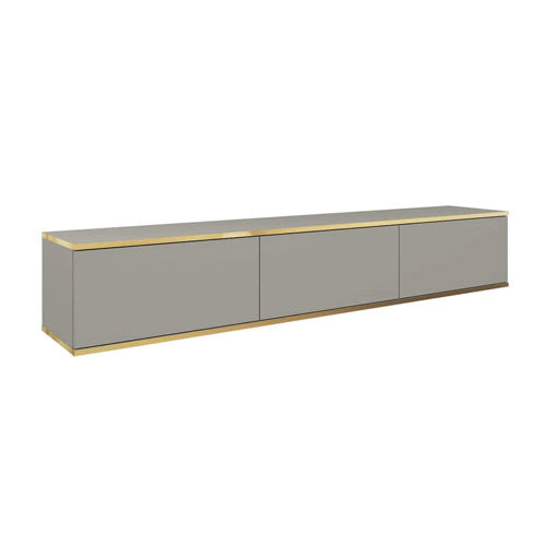 Oro Floating TV Cabinet in Grey - 175cm - Furniture One Shop