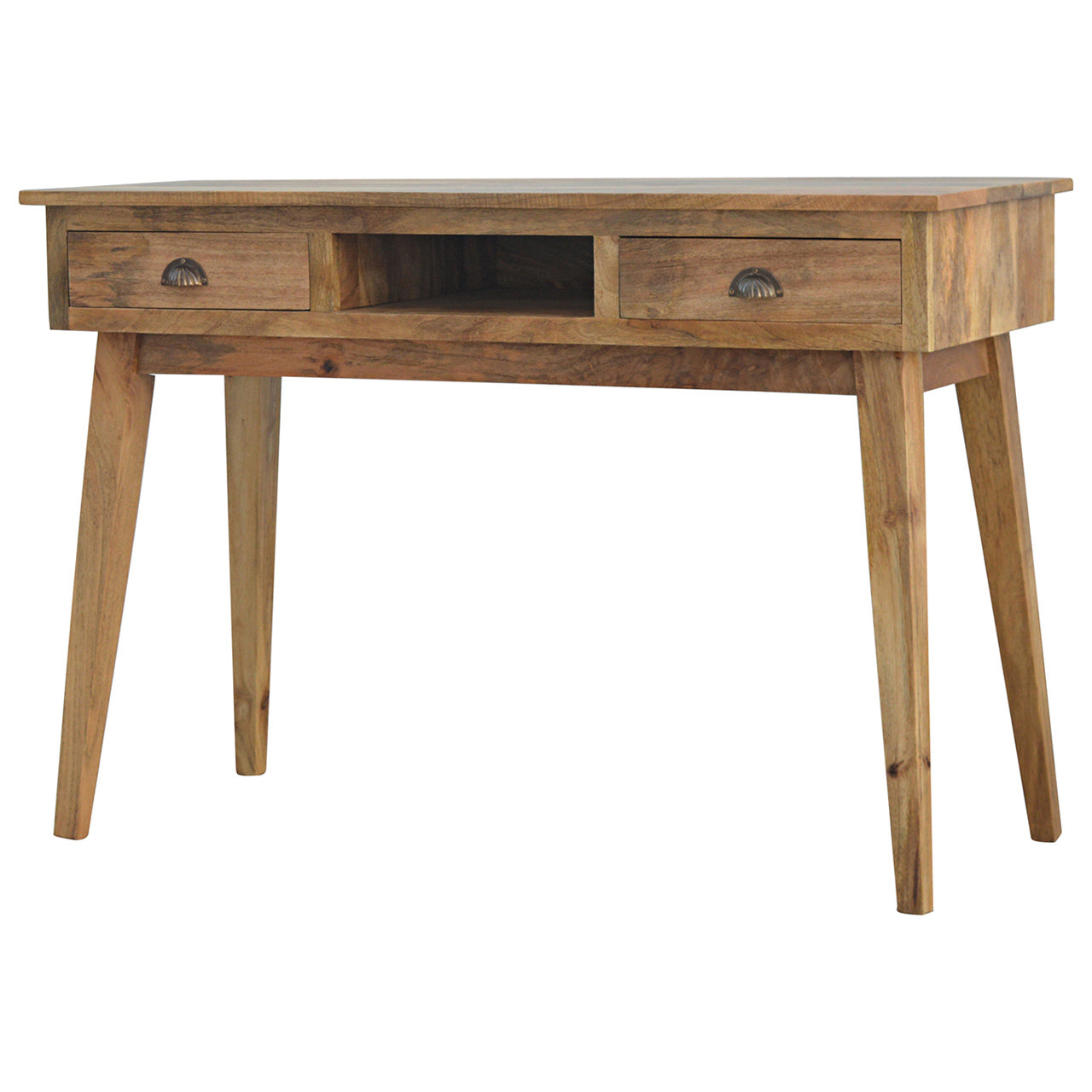 Bradford 2 Drawer Shell Laptop Desk - Furniture One Shop
