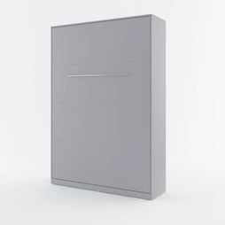 CP-02 Vertical Wooden Wall Small Double Bed in Matt Grey 120cm - Furniture One Shop