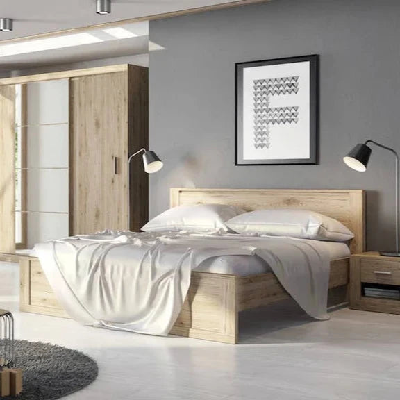 Idea ID-08 Wooden Bed Frame in San Remo Oak