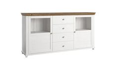 Evora Wooden 2 Door 4 Drawer Sideboard in Abisko Ash - Furniture One Shop