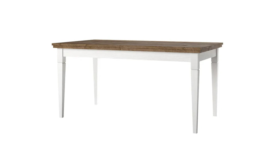 Evora Wooden Extending Dining Table in Abisko Ash and Oak Lefkas 160-240cm