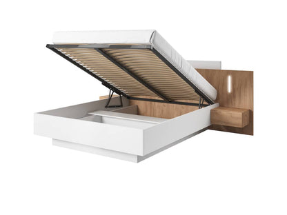 Stockholm King Size Ottoman Bed with Bedside Tables