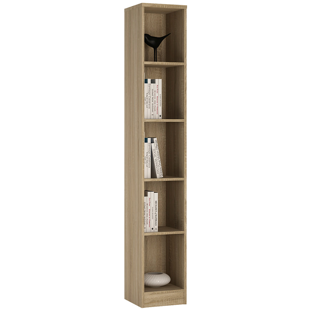 4YOU Tall Narrow Bookcase in Sonoma Oak