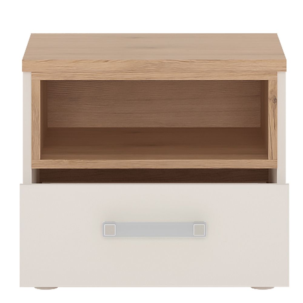 4KIDS 1 Drawer Bedside Cabinet with Opalino Handles