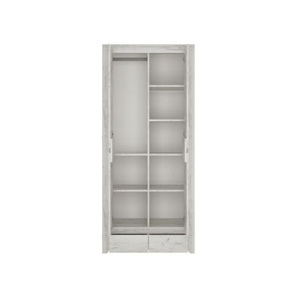 Angel Wooden Wardrobe with 2 Doors and 2 Drawers