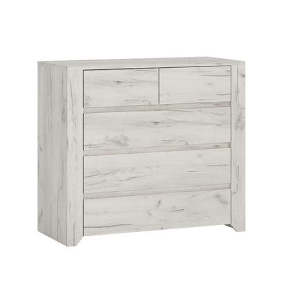 Angel Wooden Chest of Drawers with 5 Drawers - Furniture One Shop