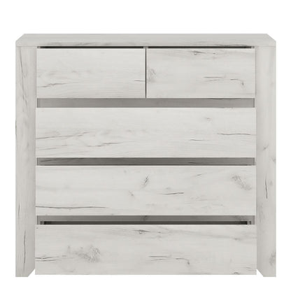 Angel Package - 1 Drawer Bedside Cabinet + 2+3 Chest of Drawers + 2 Door 2 Drawer Fitted Wardrobe