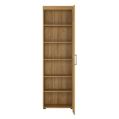 Cortina Tall Right Handed Storage Cabinet in Grandson Oak - Furniture One Shop