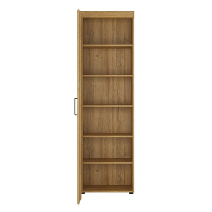 Cortina Tall Left Handed Storage Cabinet in Grandson Oak