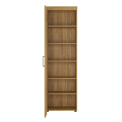 Cortina Tall Left Handed Storage Cabinet in Grandson Oak - Furniture One Shop