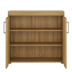 Cortina Wooden 2 Doors Storage Cabinet in Grandson Oak - Furniture One Shop
