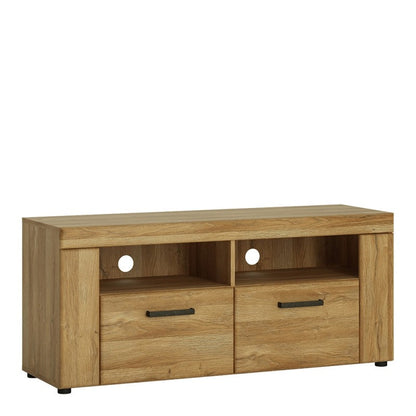 Cortina Wooden 2 Drawers TV Stand in Grandson Oak