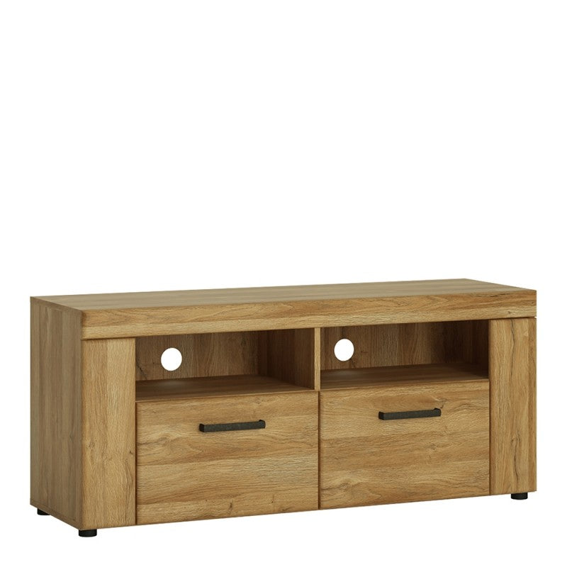 Cortina Wooden 2 Drawers TV Stand in Grandson Oak