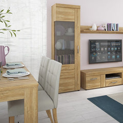 Cortina Extending Wooden Dining Table in Grandson Oak - Furniture One Shop