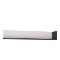 Zingaro Small Wooden Wall Shelf in Slate Grey and Alpine White - 133cm - Furniture One Shop