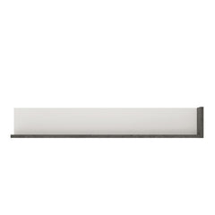 Zingaro Small Wooden Wall Shelf in Slate Grey and Alpine White - 133cm - Furniture One Shop