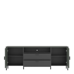 Arundel TV Cabinet 2 Door 2 Drawer 173cm wide 65cm High in Green/Grey