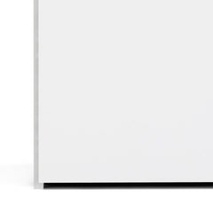 Space Wooden Wardrobe 3 Doors in White - Furniture One Shop