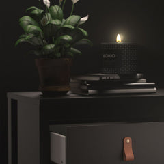 Barcelona Double Dresser 4+4 Drawers in Matt Black - Furniture One Shop