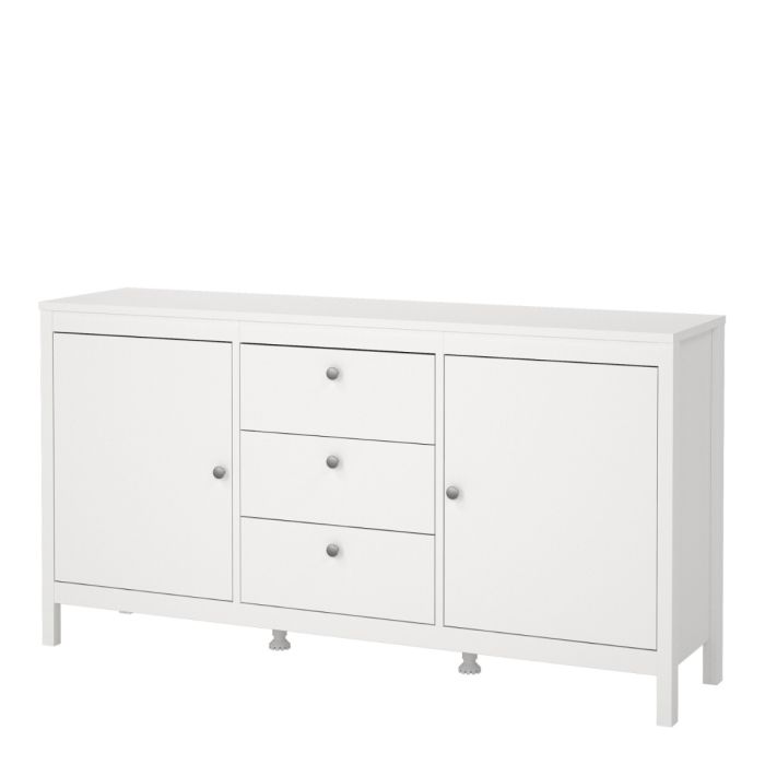 Madrid Sideboard 2 doors + 3 drawers in White