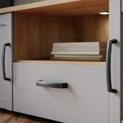 Bohol 2 Door 1 Drawer TV Unit in Riviera Oak/Grey Oak