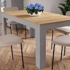 Bohol Extending Dining Table in Riviera Oak/Grey Oak - Furniture One Shop