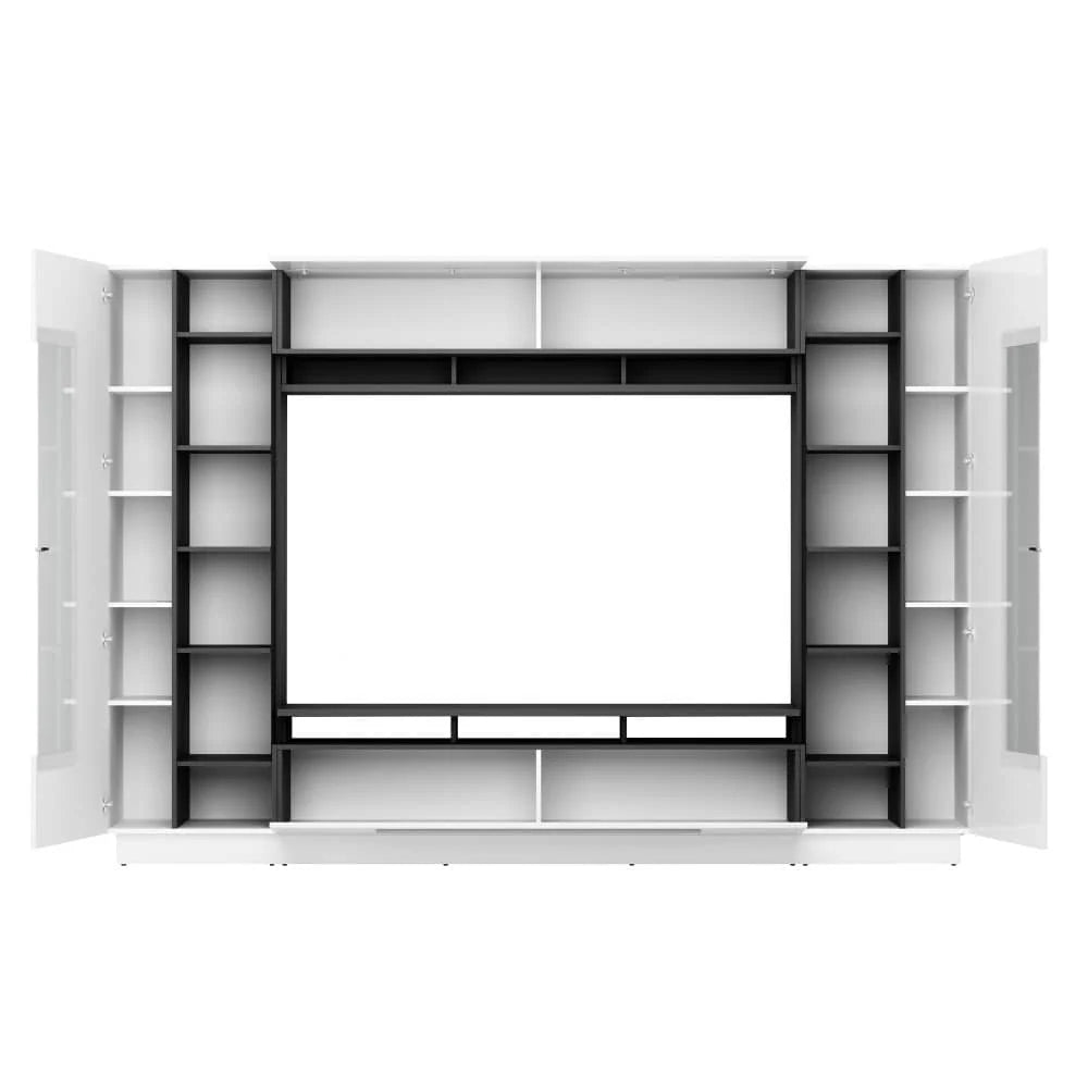 Sensis Wooden Wall Entertainment Unit in White High Gloss