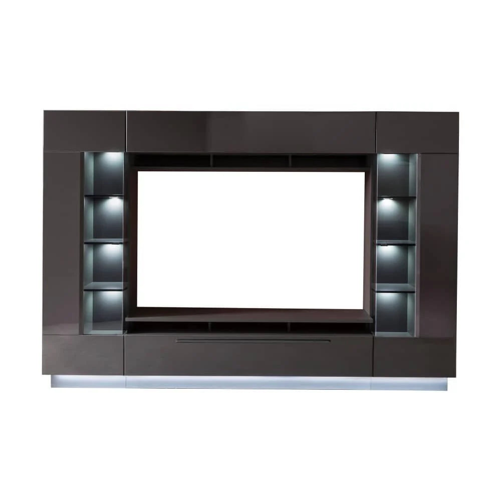 Denira Wooden Wall Entertainment Unit in Graphite Grey