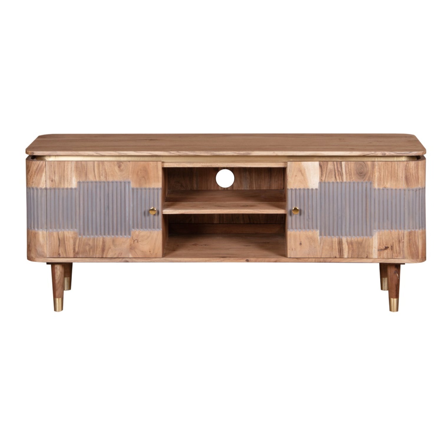 Wilton TV Stand In Acacia Wood 145cm - UK