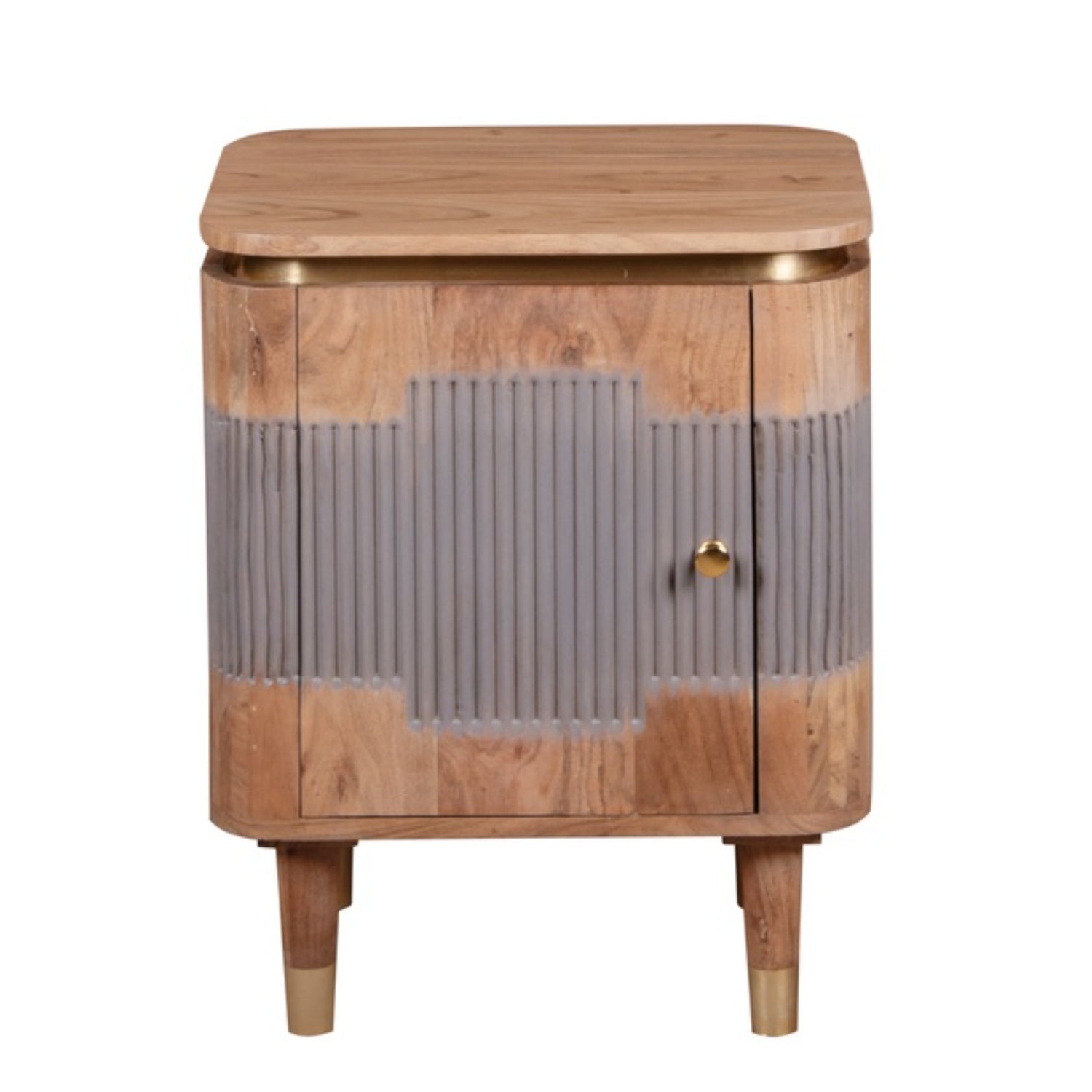 Wilton Bedside Table In Acacia Wood - UK