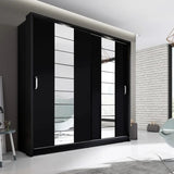 Arti AR-14 Large Wardrobe With 2 Sliding Doors in Matt Black