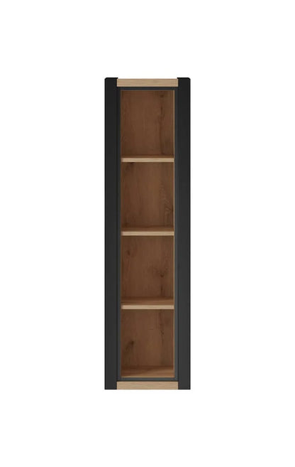 Aktiv Wooden Wall Shelf Oak Taurus and Black Matt - 35cm