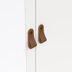 Barcelona Wardrobe with 1 Door 1 Mirror Door 2 Drawers in White - Furniture One Shop