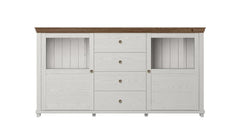 Evora Wooden 2 Door 4 Drawer Sideboard in Abisko Ash - Furniture One Shop