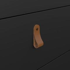 Barcelona Sideboard 2 Doors 3 Drawers in Matt Black - Furniture One Shop