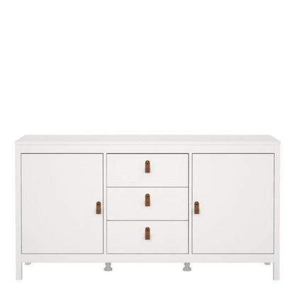 Barcelona Sideboard 2 Doors 3 Drawers in White