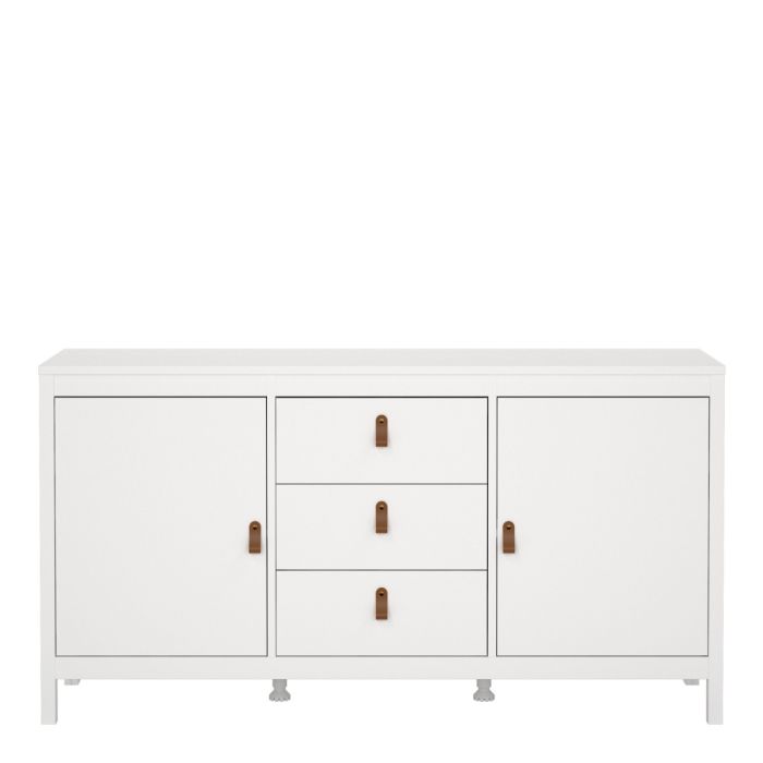 Barcelona Sideboard 2 Doors 3 Drawers in White